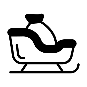 Sleigh, Sled, Carriage, Bag, Transport icon