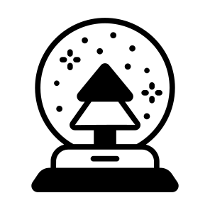 Snow, Globe, Ball, Crystal, Ornament icon