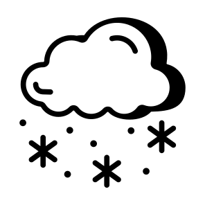 Snowfall, Snowflakes, Winter, Snowy, Weather icon