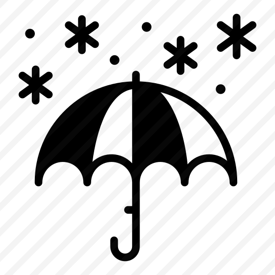 Umbrella, Parasol, Protection, Snowfall, Snowy preview