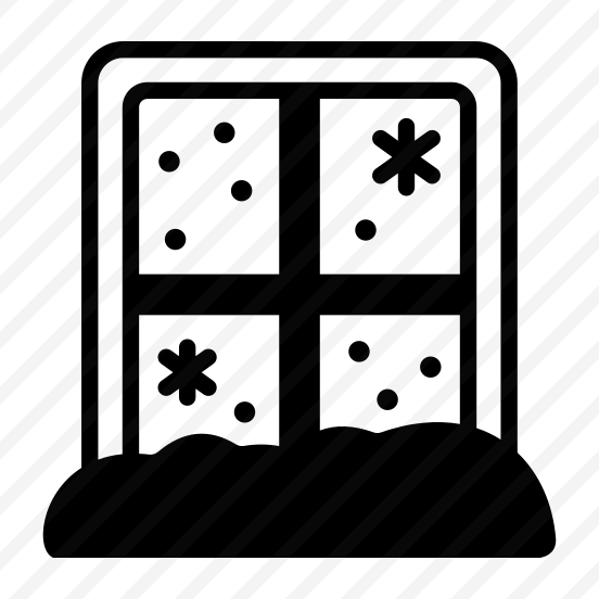 Window, Blazing, Interior, Snowfall, Flakes preview