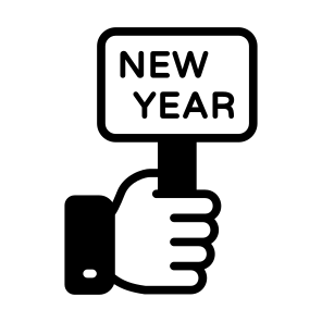 Year, Placard, Board, Celebration, Signage icon