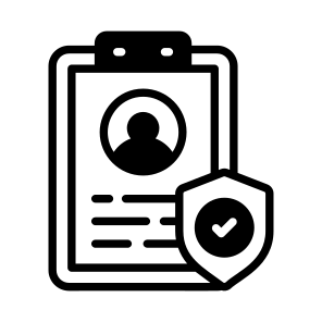 Biodata, File, Profile, Privacy, Security icon