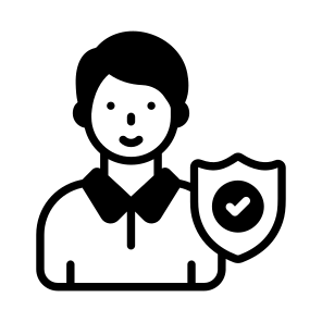 Employee, Worker, Insurance, Shield, Privacy icon