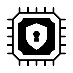 Encryption, Lock, Processor, Microprocessor, Microchip icon