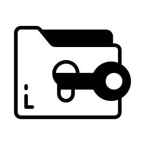Folder, File, Access, Key, Privacy icon