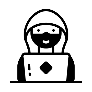 Hacker, Breaching, Cybercriminal, Cyber, Attack icon