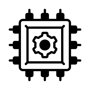 Management, Cog, Processor, Microprocessor, Microchip icon
