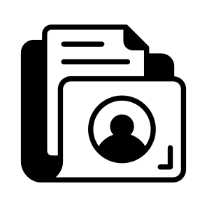 Record, Folder, Archive, Binder, Biodata icon