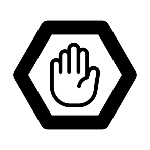 Sign, Hand, Plan, Gesture, Warning icon