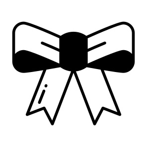 Bow, Decorative, Festive, Ribbon, Bowtie icon