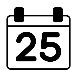 Calendar, Christmas, Holiday, Celebration, Almanac icon