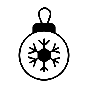 Christmas, Ball, Ornament, Decoration, Bauble icon