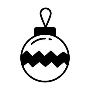Christmas, Baubles, Decoration, Ball, Luminous icon