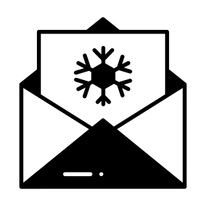 Christmas, Letter, Holiday, Card, Festive icon