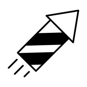 Firework, Rocket, Firecracker, Christmas, Celebration icon