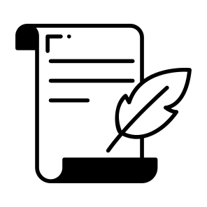 Letter, Quill, Writing, Feather, Paper icon