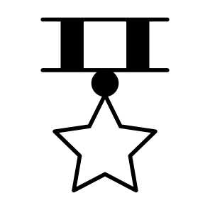 Military, Reward, Award, Achievement, Bravery icon
