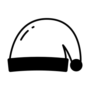 Santa, Hat, Cap, Beanie, Clothing icon