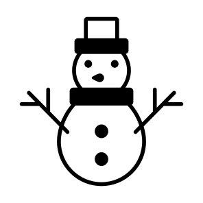 Snowman, Christmas, Sculpture, Snow, Festive icon