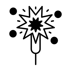 Sparkler, Pyrotechnics, Celebration, Fireworks, Party icon