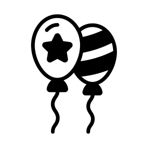 Balloons, Decor, Celebration, Event, Festivity icon