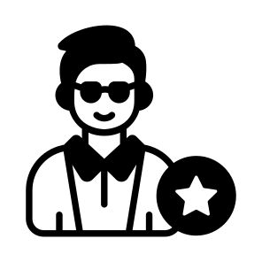 Celebrity, Vip, Actor, Guest, Person icon