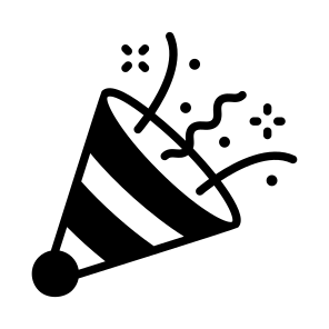 Confetti Cap, Hat, Celebration, Party, Event Cap icon
