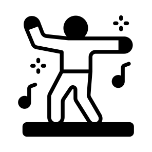 Dancing, Performance, Enjoying, Party, Celebration icon