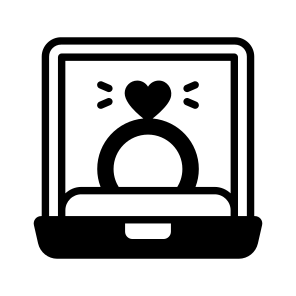 Engagement Ring, Ceremony, Event, Wedding Ring, Marriage Ring icon