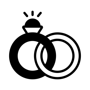 Engagement Rings, Ceremony, Event, Wedding Rings, Marriage Rings icon