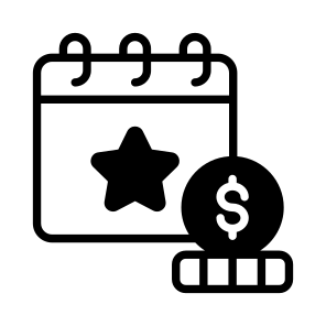 Event Cost, Event Budget, Cost Plan, Event Price, Event Expense icon
