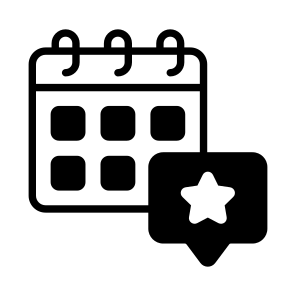 Event Feedback, Review, Schedule, Plan, Reminder icon