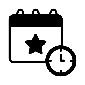 Event Time, Schedule, Meeting Planner, Daily Calendar, Timetable, icon