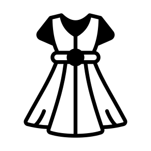 Frock, Dress, Outfit, Costume, Attire icon