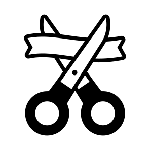 Inauguration, Ribbon Cutting, Ceremony, Event, Celebration icon
