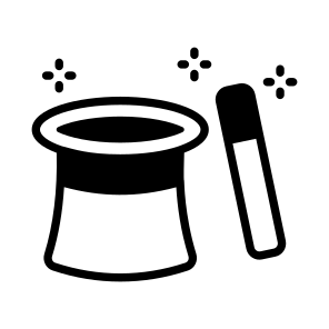 Magic Hat, Cap, Trick, Spell, Magic Wand icon