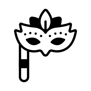 Masquerade, Mask, Prop, Eye Mask, Party Mask icon