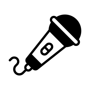 Mic, Device, Wired Mic, Handheld Mic, Stage Mic, icon