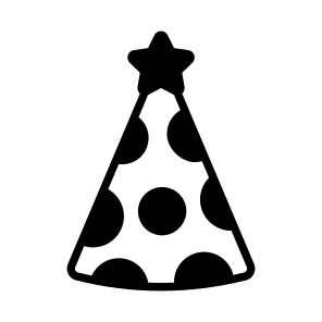 Party Hat, Cap, Headwear, Prop, Headgear icon