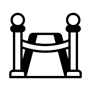 Red Carpet, Pole, Entrance, Vip Entry, Barrier icon