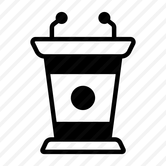 Rostrum, Speaker Podium, Stage Rostrum, Event Lectern, Wooden Stand preview