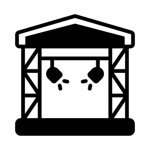 Stage, Event Stage, Main Platform, Show Stage, Performance Area,,,,,,, icon