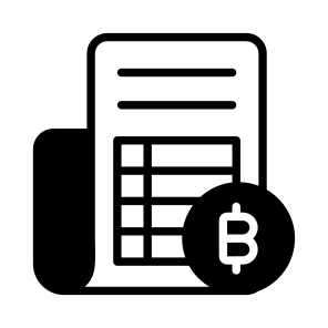 ,,,bill, Invoice, Receipt, Statement, Crypto,,,, icon