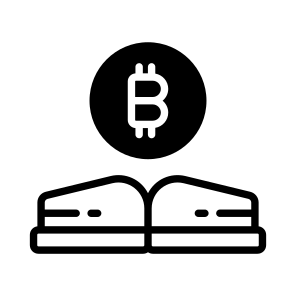 Book, Study, Guide, Bitcoin, Crypto icon