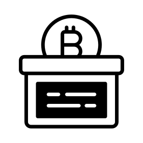 ,box, Saving, Bitcoin, Crypto, Cryptocurrency,,, icon