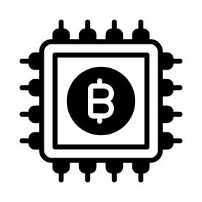 Chip, Microchip, Asset, Bitcoin, Crypto icon