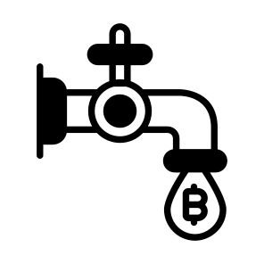 Flow, Tap, Faucet, Liquidity, Bitcoin icon
