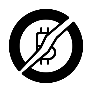 Halving, Broken, Cracked, Bitcoin, Crypto icon
