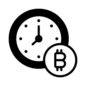 Instalment, Time, Payment, Bitcoin, Crypto icon